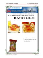 thực hành công nghệ đường bánh kẹo bánh kẹo
