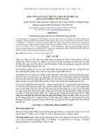 KHẢ NĂNG SẢN XUẤT THỊT CỦA MỘT SỐ TỔ HỢP LAI GIỮA GÀ H’MONG VỚI GÀ AI CẬP