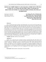Khảo sát thiên địch và sâu hại rau ở một số vườn rau canh tác an toàn huyện Hóc Môn và đánh giá khả năng ký sinh của ong ký sinh COTESIA PLUTELLAE KURDJUMOV