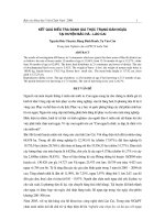 Kết quả điều tra đánh giá thực trạng đàn ngựa tại huyện Bắc Hà - Lào Cai