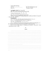 bộ đề thi thu HK2 khối 8 2010-2011