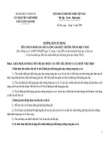 Hướng dẫn sử dụng bộ tiêu chuẩn đánh giá chất lượng trường THCS