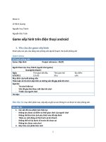 BÁO CÁO THỰC TẬP-Game xếp hình trên điện thoại android