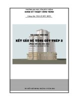 BÀI GIẢNG MÔN HỌC-KEÉT CẤU BÊ TÔNG CỐT THÉP 2