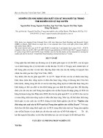 Nghiên cứu khả năng sản xuất của vịt M14 nuôi tại trung tâm nghiên cứu vịt đại xuyên
