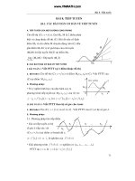 Các bài toán cơ bản về tiếp tuyên