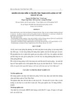 Nghiên cứu đặc điểm Di truyền tính trạng khối lượng cơ thể của vịt Kỳ Lừa