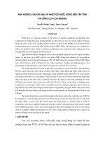 Ảnh hưởng của khí hậu và nhiệt độ nước uống đến tập tính ăn uống của cừu merino