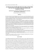 Xác định giá trị di truyền cộng gộp và ưu thế lai về khả năng cho thịt của các tổ hợp lai giữa thỏ Newzealand, thỏ đen và thỏ xám