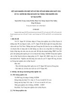 Kết quả nghiên cứu một số chỉ tiêu về khả năng sản xuất của vịt CV.Super M3 ông bà nuôi tại trung tâm nghiên cứu vịt Đại xuyên