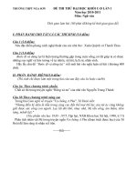 Đề thi thử  ĐH môn văn lần 1