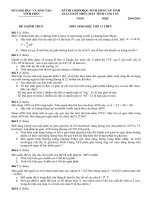 ĐỀ HSG CASIO VĨNH PHÚC