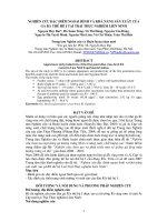 Nghiên cứu đặc điểm ngoại hình và khả năng sản xuất củagà ra thế hệ I tại trại thực nghiệm Liên Ninh