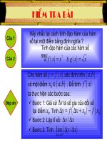 Các quy tăc tính đạo hàm tiết 2