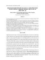 Đánh giá khả năng sản xuất của con lai F1giữa dê đực Boer với dê cái Beetal, jumnapari, dê Bách thảo, và cái lai Bách Thảo - Cỏ