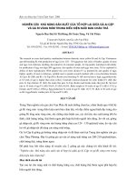 Nghiên cứu khả năng sản xuất của tổ hợp lai giữa gà ai cập và gà Ri vàng rơm trong điều kiện nuôi bán chăn thả