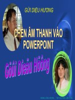 CHÈN ÂM THANH VÀO PPT