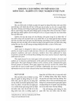 Khoảng cách thông tin trên báo cáo kiểm toán - nghiên cứu thực nghiệm ở Việt Nam