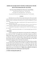 Nghiên cứu xacs định hệ số di truyền và tương quan di truyền một số tính trạng sản xuất gà mía