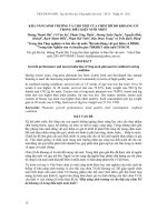 KHẢ NĂNG SINH TRƯỞNG VÀ CHO THỊT CỦA CHIM TRĨ ĐỎ KHOANG CỔ TRONG ĐIỀU KIỆN NUÔI NHỐT