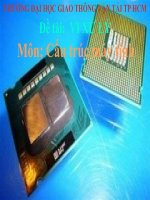 Bai thuyet trinh Cau truc may tinh