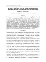 Xác định tỷ lệ bổ sung thích hợp và ảnh hưởng của khoáng Bentonite đến năng suất sinh sản của vịt đẻ trứng giống