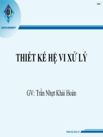BÀI GIẢNG-THIẾT KẾ HỆ VI XỬ LÝ-ĐỊA CHỈ MỞ RỘNG BỘ NHỚ