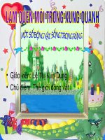 làm quen với môi trường xung quanh