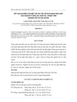 Kết quả nghiên cứu một số chỉ tiêu về khả năng sản xuất của ngan R71 ông, bà nuôi tại trung tâm nghiên cứu vịt Đại xuyên.