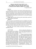 Mối quan hệ giữa nhận thức luận, quan điểm lý thuyết phương pháp luận và phương pháp trong nghiên cứu xã hội