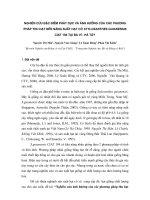 Nghiên cứu đặc điểm phát dục và ảnh hưởng của các phương pháp thu hạt đến năng suất hạt cỏ Stylosanthes Guianensis Ciat 184 tại Ba Vì - Hà Tây