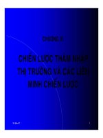 CHIẾN LƯC THÂM NHẬP THỊ TRƯỜNG VÀ CÁC LIÊN MINH CHIẾN LƯỢC
