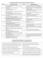 Lich hoat dong Cong doan