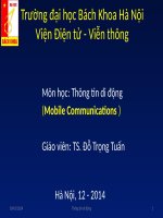 BÀI BÁO CÁO THẢO LUẬN-MÔN HỌC THÔNG TIN DI ĐỘNG