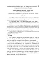 Nghiên cứu khả năng sản xuất thịt gà đen 3 4 H’M của các tổ hợp lai giữa gà h’mông và gà ai cập
