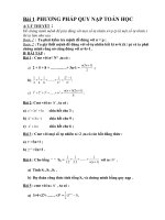 Bài tập và cách chứng minh bằng phương pháp quy nạp