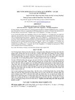 KHẢ NĂNG SINH SẢN CỦA GÀ MÁI LAI F1 (H’MÔNG - AI CẬP) VÀ F1 (AI CẬP –H'MÔNG)