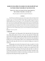 Nghiên cứu ảnh hưởng của khoảng cách siêu âm đến kết quả thu tế bào trứng từ bò sống và tạo phôi in vitro