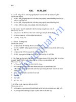 70 câu hỏi trắc nghiệm môn quan hệ kimh tế quốc tế