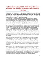 Nghiên cứu tư tưởng Hồ Chí Minh về đạo đức cách mạng qua một số tư liệu gốc tại Bảo tàng cách mạng Việt Nam