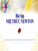Luyện tập về nhị thức newton