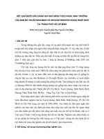 Kết quả bước đầu đánh giá khả năng thích nghi , sinh trưởng của đàn bò thuần Brahman và Droughtmaster ngoại nhập nuôi tại Tp Hồ Chí Minh