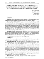 Nghiên cứu tính an toàn và khả năng bảo vệ ấu trùng tôm sú của một số chủng Bacillus phân lập từ trùn quế trong điều kiện phòng thí nghiệm