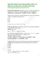cac phuong phap giai hoa huu co