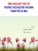 CN7- BÀI 49- VAI TRO NHIẸM VỤ CỦA NUOI TRÒNG THUY SẢN