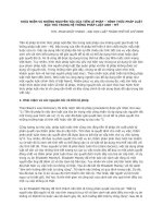 KHÁI NIỆM VÀ NHỮNG NGUYÊN TẮC CỦA TIỀN LỆ PHÁP – HÌNH THỨC PHÁP LUẬTĐẶC THÙ TRONG HỆ THỐNG PHÁP LUẬT ANH - MỸ