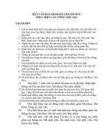 Đề cương ôn tập môn tin học K12 (Thực hành)