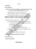 luận văn lưu trữ học Tìm hiểu về công tác đăng ký Hộ tịch của phòng Tư pháp quận Cầu Giấy