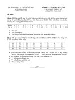 4 đề ôn tập Thống kê(hay)