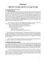 NHỮNG VẤN ĐỀ CHUNG CỦA QUẢN TRỊ